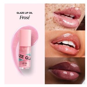 NIB INNBeauty Project Glaze Lip Oil In Frose For Soft Plump & Supple Lips